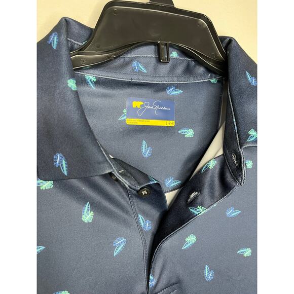 Jack Nicklaus Golf Polo Collared Mens Tee Shirt In Color Blue Size Large - Picture 3 of 4